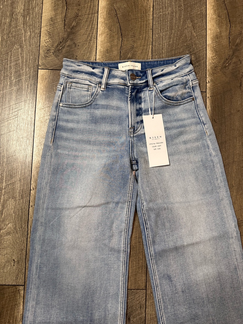 Risen Hi Rise Wide Leg Jeans - Picture 3 of 8
